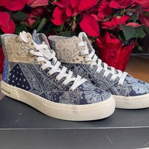 Sun + Stone Men's Paisley High-Top Sneakers